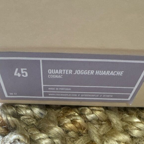 NIB Freeman Plat Quarter Jogger 
 Huarache in Cognac main image 4